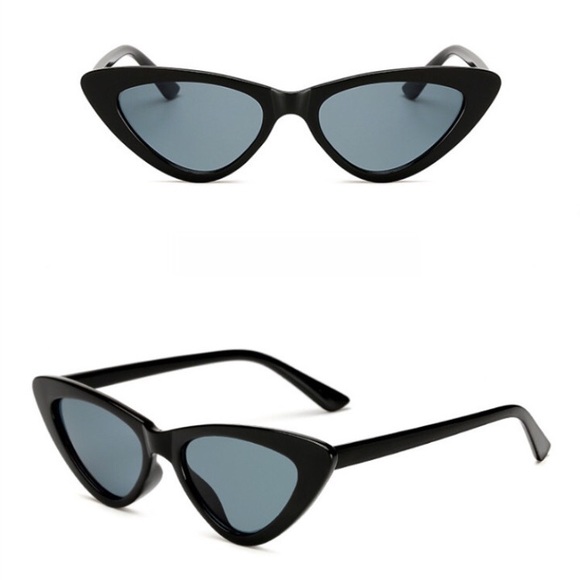 Black Cat Eye Sunglasses - Picture 3 of 7